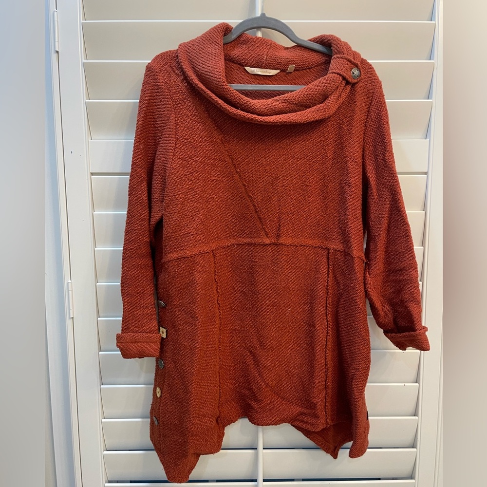 Soft Surroundings Cowl Neck Tunic Sweater